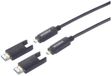 SpeaKa Professional SP-13597804 HDMI-kabel Glasvezel / HDMI Aansluitkabel HDMI-A-stekker, HDMI-micro-D-stekker, HDMI-A-stekker, HDMI-micro-D-stekker 10.00 m