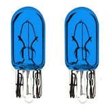 cyclingcolors 2 x lampen 12 V 1,7 W T6,5 W2,2 x 5,2 D blauwe wedge teller dashboard auto motorfiets scooter