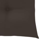 vidaXL Inklapbare stoelen 4 st met taupe kussens massief teakhout