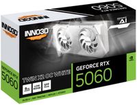 INNO3D NVIDIA GeForce RTX 5060 TWIN X2 OC White - Videokaart - 8GB - GDDR7 - PCIe 5.0 - 1x HDMI 2.1 - 3x DisplayPort 2.1