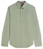 Tommy Hilfiger Tommy Jeans Lange Mouwen Shirt Heren Katoen Elastaan L Groen