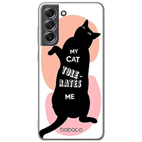 ERT GROUP Mobiele Telefoonhoesje voor Samsung S21 FE - Babaco Cats 003