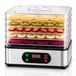 NONE Dehydrator 5 bakplaten, 72-uurs timer, 35-70 ° BPA-vrij, vaatwasmachinebestendig, voor fruit, groenten en vlees