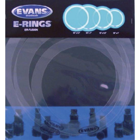 Evans E-Ring Set standaard, 12", 13", 14", 16" - Accessoire voor drumvellen