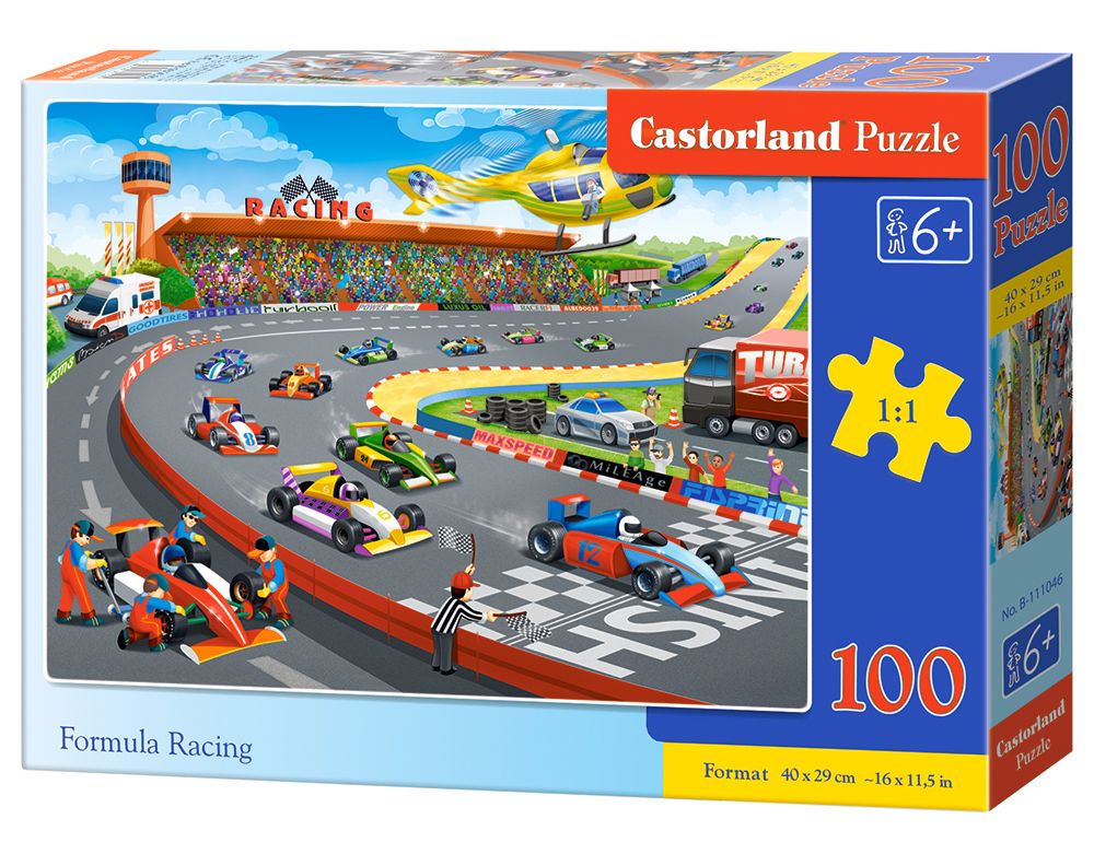 Castorland Formula Racing - 100pcs Puzzle - 6+ Years