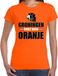 Bellatio Decorations Oranje supporter t-shirt voor dames - Groningen brult voor oranje - Nederland supporter - EK/ WK shirt / outfit M