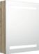 vidaXL Armoire de salle de bain avec miroir et LED 50x14x60 cm couleur chêne