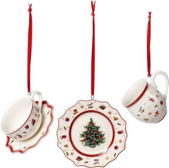Villeroy & Boch Toy's Delight Decoration Ontbijtset - 3-delig - Wit/Rood/Groen