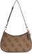 GUESS Noelle II Top Zipper Schoudertas Latte Logo / Brown