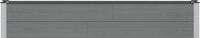 vidaXL Jardinière surélevée Gris 200 x 30 x 36 cm WPC et Aluminium