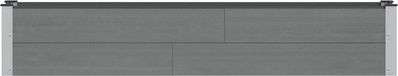 vidaXL Jardinière surélevée Gris 200 x 30 x 36 cm WPC et Aluminium