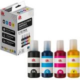 UPPRINT Epson Compatibele Upprint-inktcartridge Epson Ecotank 102 – 4-pack – Magenta, Cyaan, Zwart, Geel