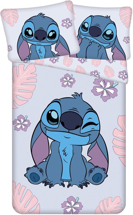4KidsOnly Jerry Fabrics Lilo en Stitch dekbedovertrek Cute 140 x 200 cm - 70 x 90 cm - Katoen