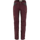 Fjällräven Kaipak Curved Trainingsbroek Dames EU 40 Dark Garnet-Dark Grey