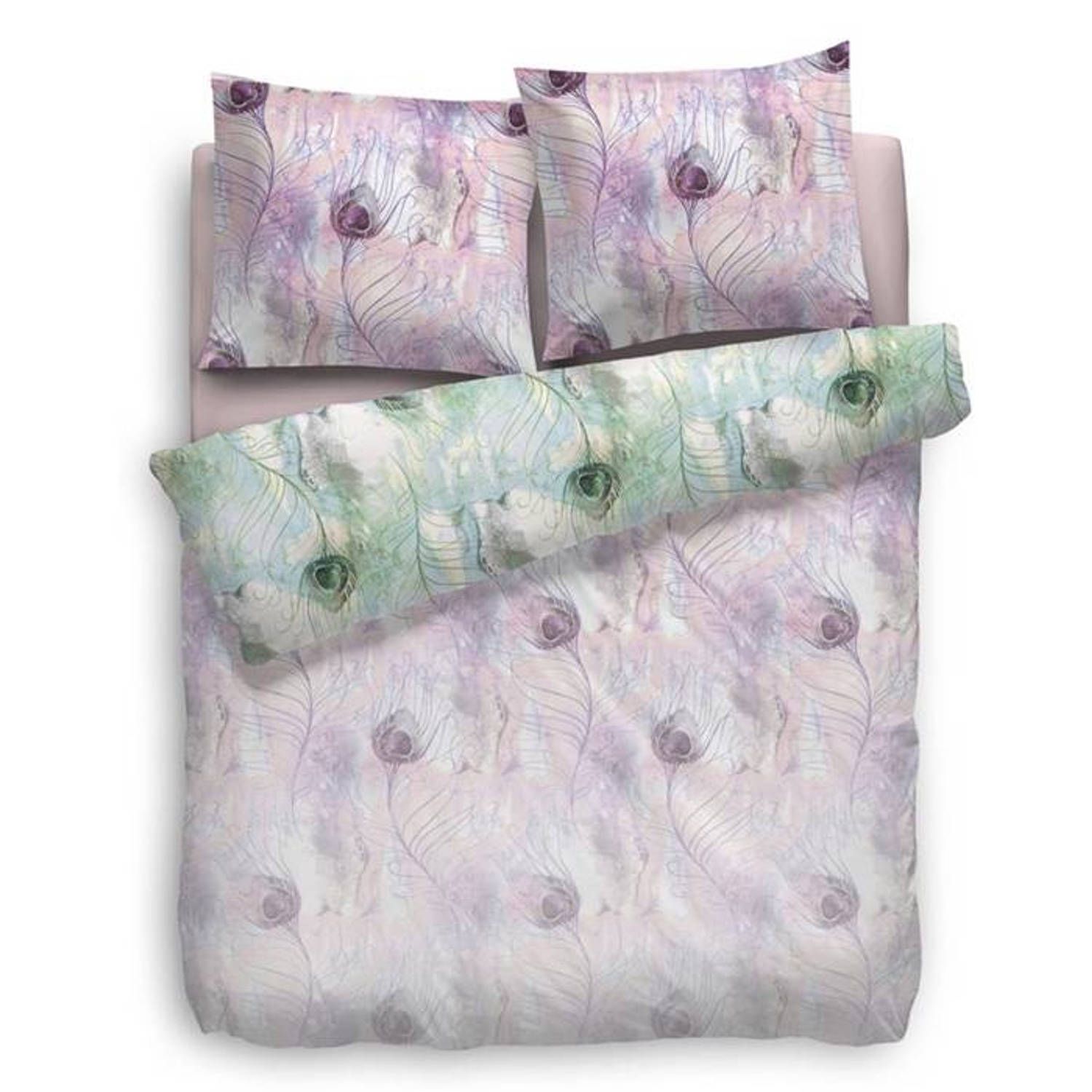 Heckett & Lane Irene Dekbedovertrek - Roze - Lits-Jumeaux XL 260x200/220 cm - Katoen