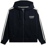 Superdry Athletic Essentials hoodie met losse pasvorm en rits - Dames - Hoodies