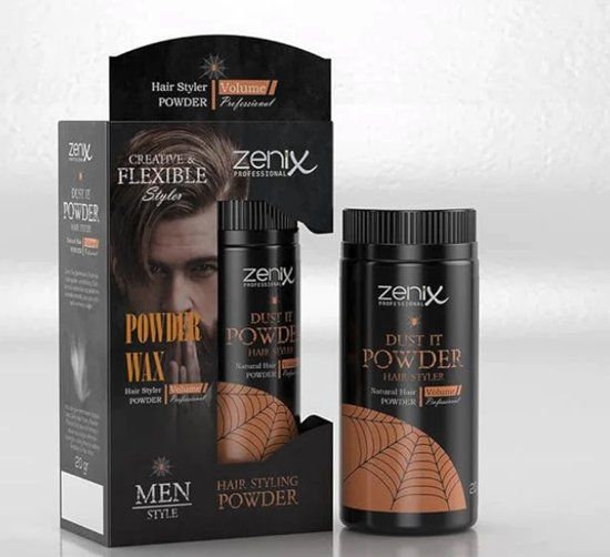 Zenix Men Series Hair Style Powder Wax Natural - 20g - Volume Powder