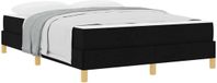 vidaXL Boxspringbed met matras, Zwart, 140 x 190 cm, Stof