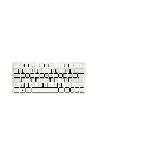 CHERRY KW 7100 MINI BT, compact multi-apparaat toetsenbord met drie Bluetooth-kanalen, Duitse lay-out (QWERTZ), plat design, inclusief draagtas, melkwit