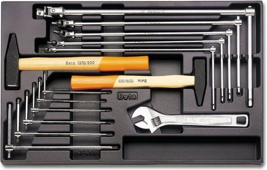 Beta Harde voorgevormde inzetbakken met assortiment gereedschap T59