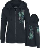 Full Volume by EMP Full Volume Zwart sweatshirt jack met print - Dames - 3XL