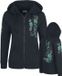 Full Volume by EMP Full Volume Zwart sweatshirt jack met print - Dames - 3XL