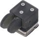 Orderio Morsecode Dual Paddle Sleutels met Magnetische absorptie voor Kortegolfradio Eenvoudige installatie duurzaam ABS Argent/Noir