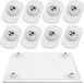 Merkloos Roulettes adhésives 8 pièces (Blanc) – Mini rouleaux universels pivotants à 360° – Pour appareils de cuisine/poubelles