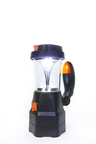 SELBST-SICHER LED Zwengellantaarn - Hand Schijnwerper - Civiele Beschermingslamp 4-in-1 met Noodradio