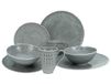 CreaTable, 33067, serie Sofia Stone, 8-delige serviesset, combiservies van porselein, vaatwasser- en magnetronbestendig, Made in Europe
