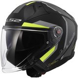 LS2 OF603 Infinity II Focus Matt Zwart H-V Geel Jethelm - Helm