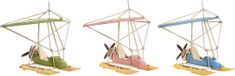 DKD Home Decor Decoratieve figuren Blauw Roze Groen Vintage (3 Onderdelen)