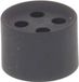 Wiska 10106843 MFD 20/04/040 Meervoudig dicht-inzetstuk Slagvast, Met trekontlasting M20 Kunststof Zwart (RAL 9005) 25 stuk(s)
