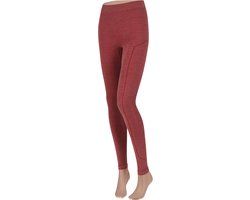 Xtreme Thermolegging Dames - Merino Wol - Red Melange - XL