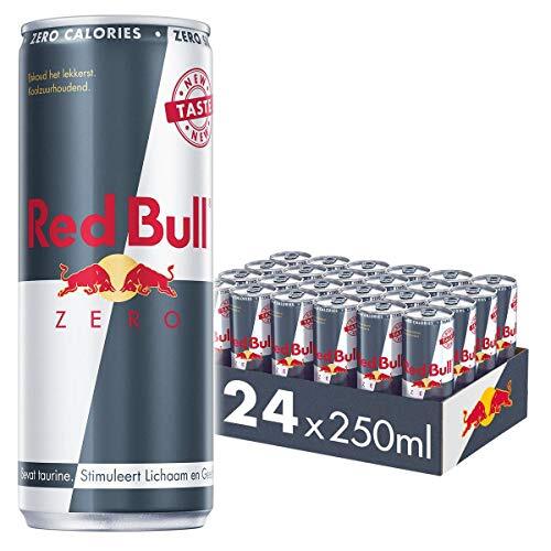 Red Bull Energy Drink, Zero, 250ML (24-pack) 6,40 kg