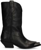Sacha - Dames - Zwarte leren cowboylaarzen - Maat 38