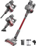 Auronic Steelstofzuiger Draadloos 220W - Grijs/Rood