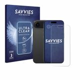 Savvies Screenprotector voor Apple iPhone Air (Voor+Camera) - Folie Beschermfolie transparant 6 Stuks