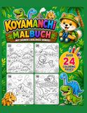 KOYAMANCHI Dinosaur Coloring for Kids