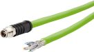 METZ CONNECT 142M6X10020 M12 Câble réseau, câble de raccordement CAT 6A SF/UTP 2,00 m Vert gaine PUR