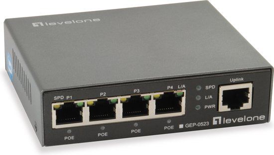 LevelOne Switch 5x GE GEP-0523 60W 4Xpoe