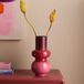 NOUS Living vaas Hira 33,5x17 cm - bordeauxrood/rood/roze