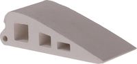 Deltafix Deurwig - 2x - wit - kunststof - 5,9 x 1,7 cm - deurstopper
