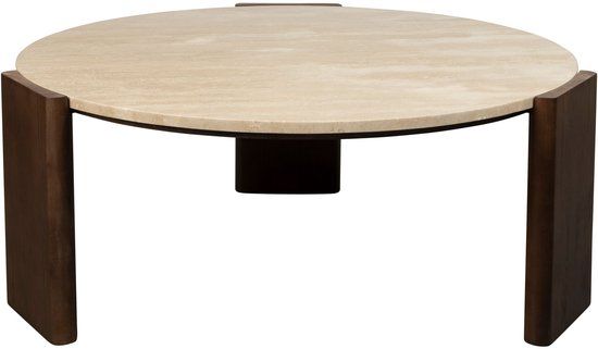 Dutchbone Valcour Salontafel Rond Bruin