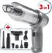 Cleanmaxx 3-in-1 snoerloze stofzuiger - Zakloos - 50 W - Zilver