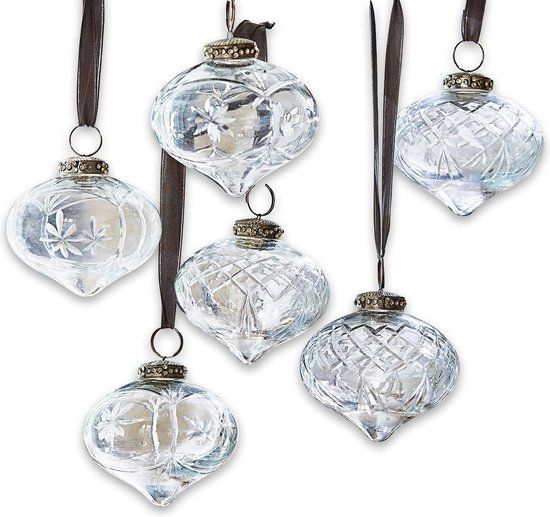 LOBERON Kerstversiering set van 6 Cheshire helder