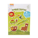 GLOREX 6 1242 701 - Diamond Painting Stickers, motief: dieren, handwerkset om te schilderen met glittersteentjes, voor kinderen vanaf 6 jaar