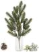Feeric lights & Christmas kersttak 66 cm - dennentak - kerstdecoratie - realistisch - kunststof