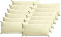 vidaXL - Kussensloop - 12 stuks - HEERLEN - Crèmekleurig - 40 x 80 cm - Polyester
