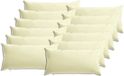 vidaXL - Kussensloop - 12 stuks - HEERLEN - Crèmekleurig - 40 x 80 cm - Polyester
